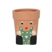 Greeen Man Terracotta Plant Pot