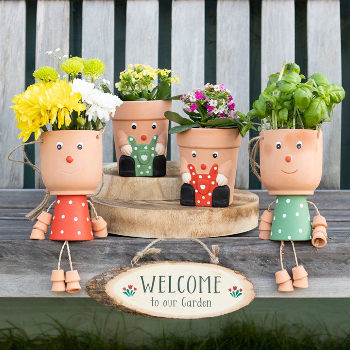 Red Lady Terracotta Plant Pot