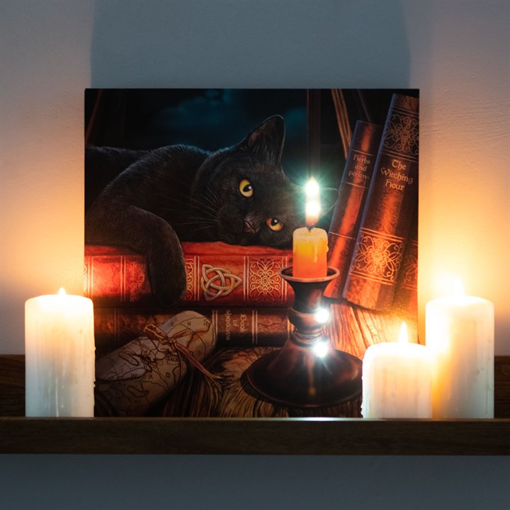 The Witching Hour Light Up Canvas Plaque