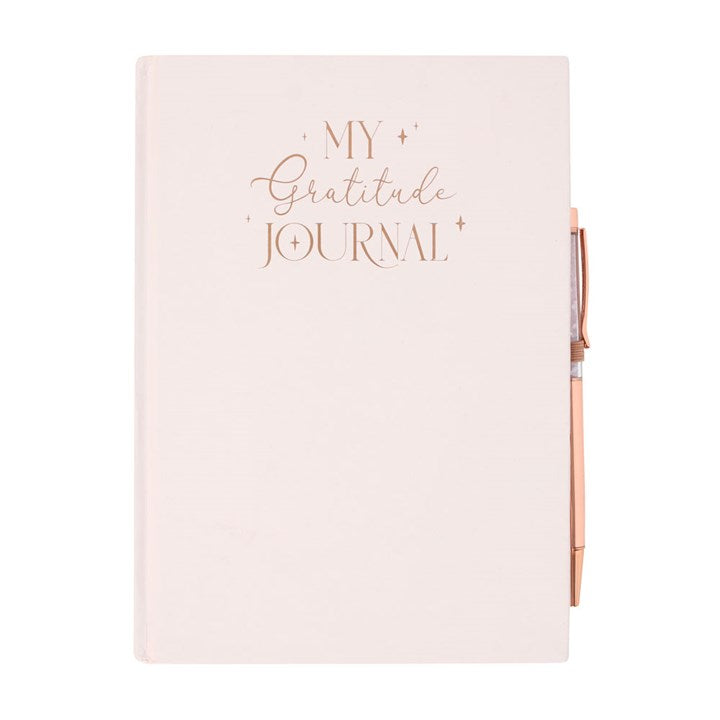 Gratitude Journal With Rose Quartz Pen