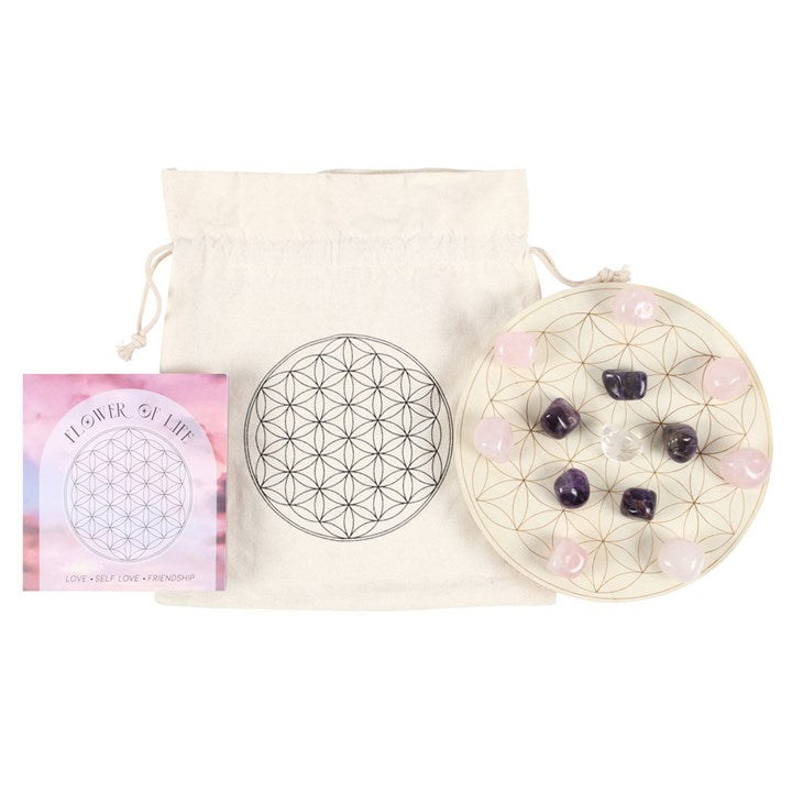 Flower Of Life Crystal Grid Set