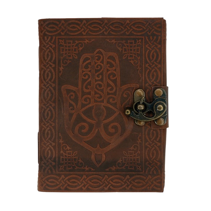 Hamsa Hand Leather Journal