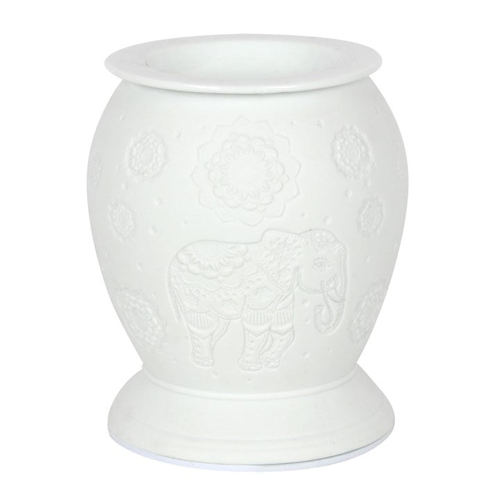 White Ceramic Elephant Electric Burner