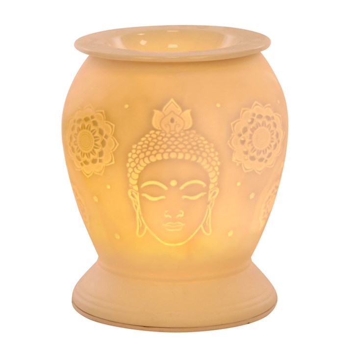 White Ceramic Buddha Electric Burner