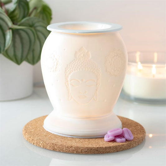 White Ceramic Buddha Electric Burner