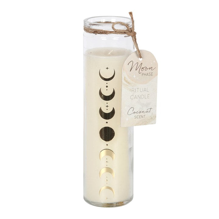 Coconut Moon Phase Tube Candle