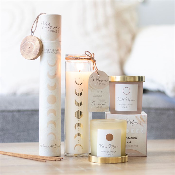 Coconut Moon Phase Tube Candle