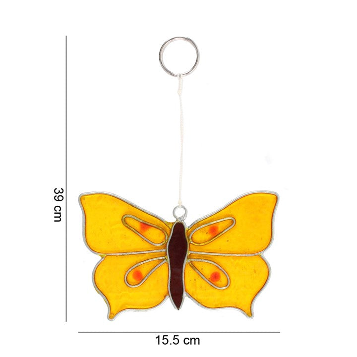 Yellow Brimstone Butterfly Suncatcher