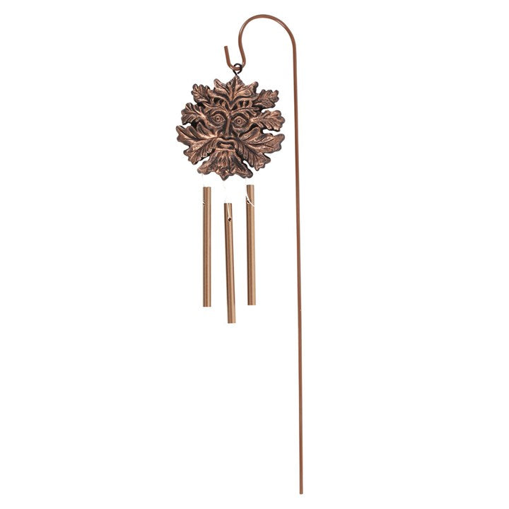 Green Man Windchime Stake