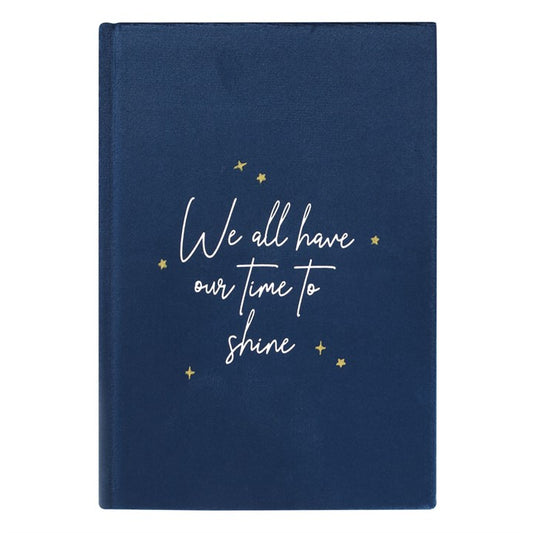 Crescent Moon Velvet Notebook