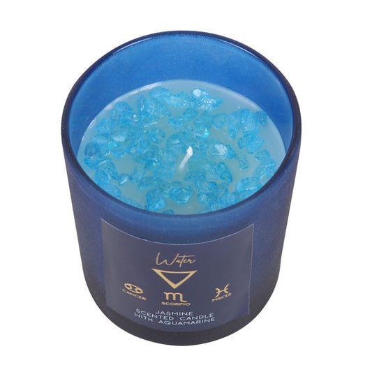 Elements Crystal Chip Candle - Water