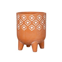 Geo Leggy Terracotta Planter