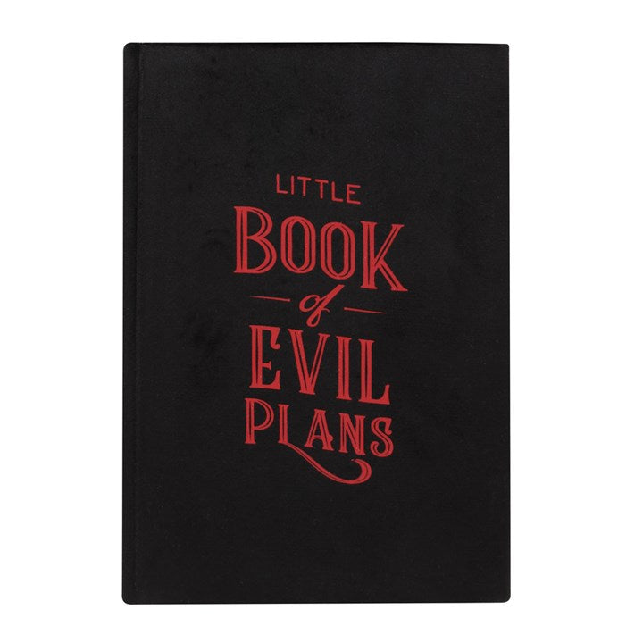 Little Book Of Evil Plans Velvet Notebook