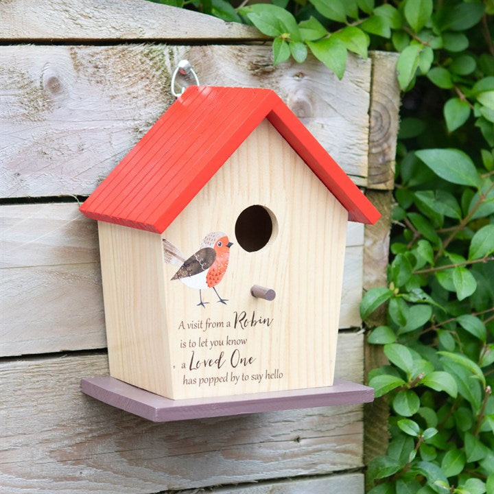 Garden Robin Wooden Bird House