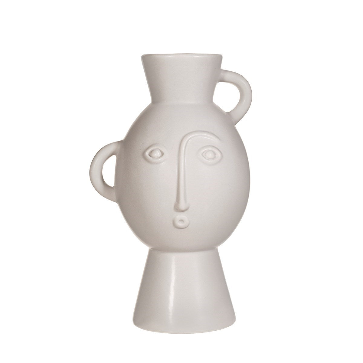 Matt Grey Amira Face Vase