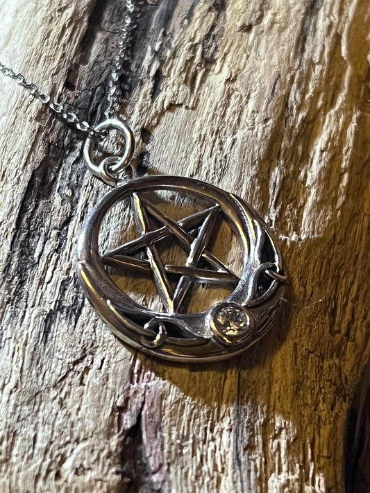 Sterling Silver Pentagram Pendant