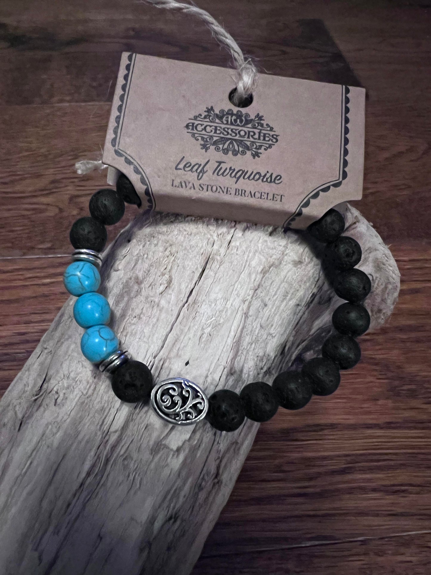 Lava Stone & Turquoise Bracelet