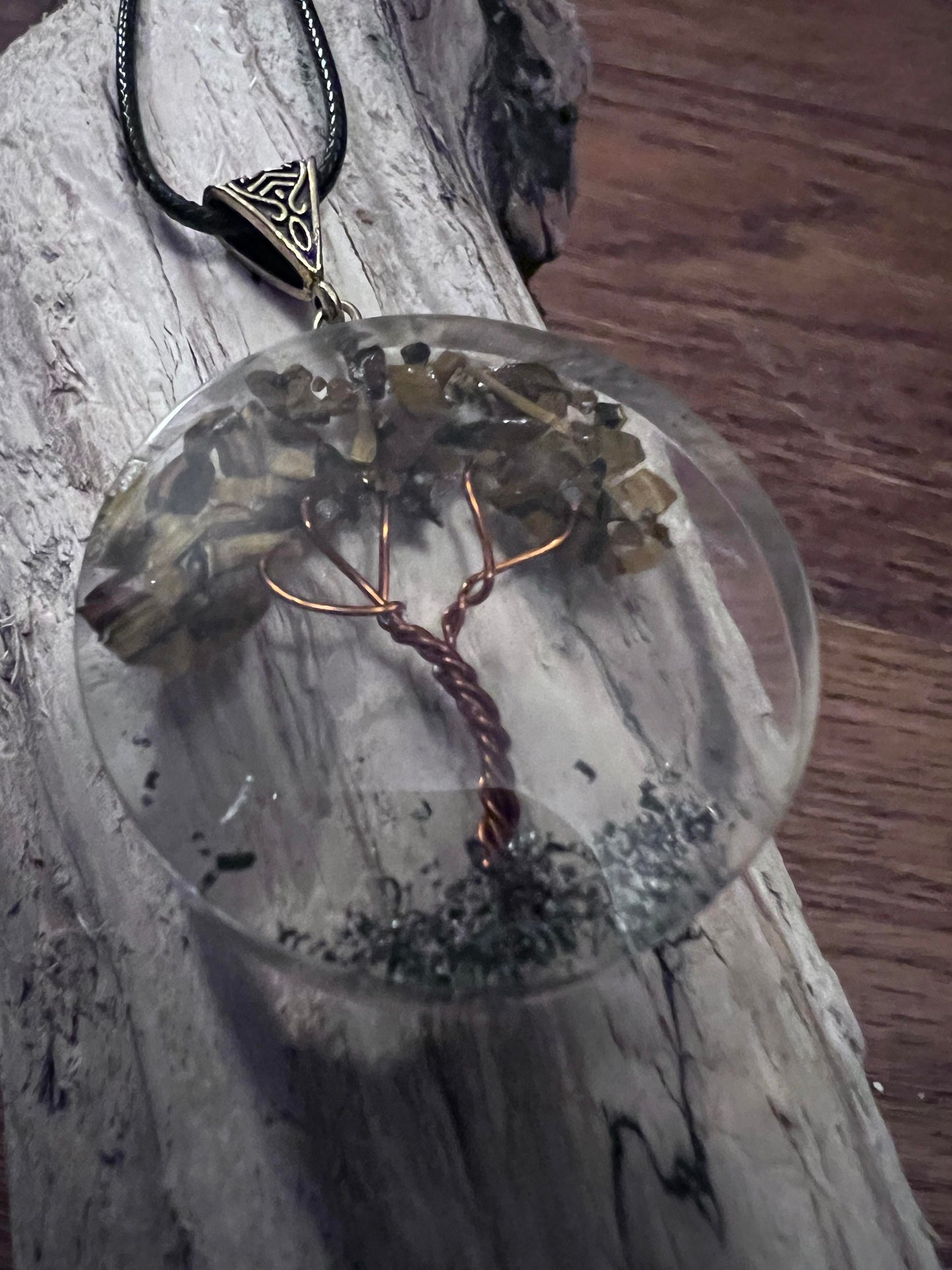 Tree Of Life Orgonite Power Pendant