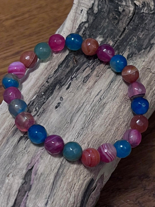 Vibrant Agate Bracelet