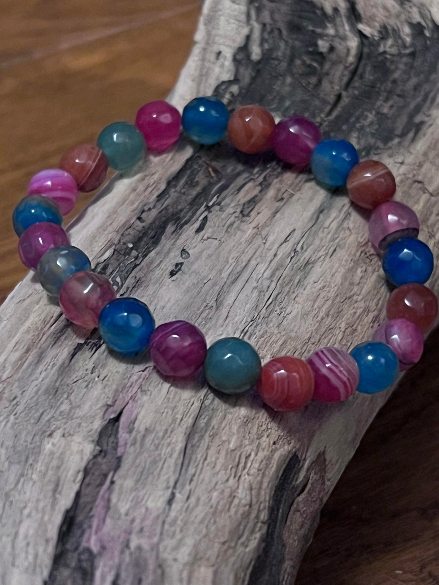 Vibrant Agate Bracelet