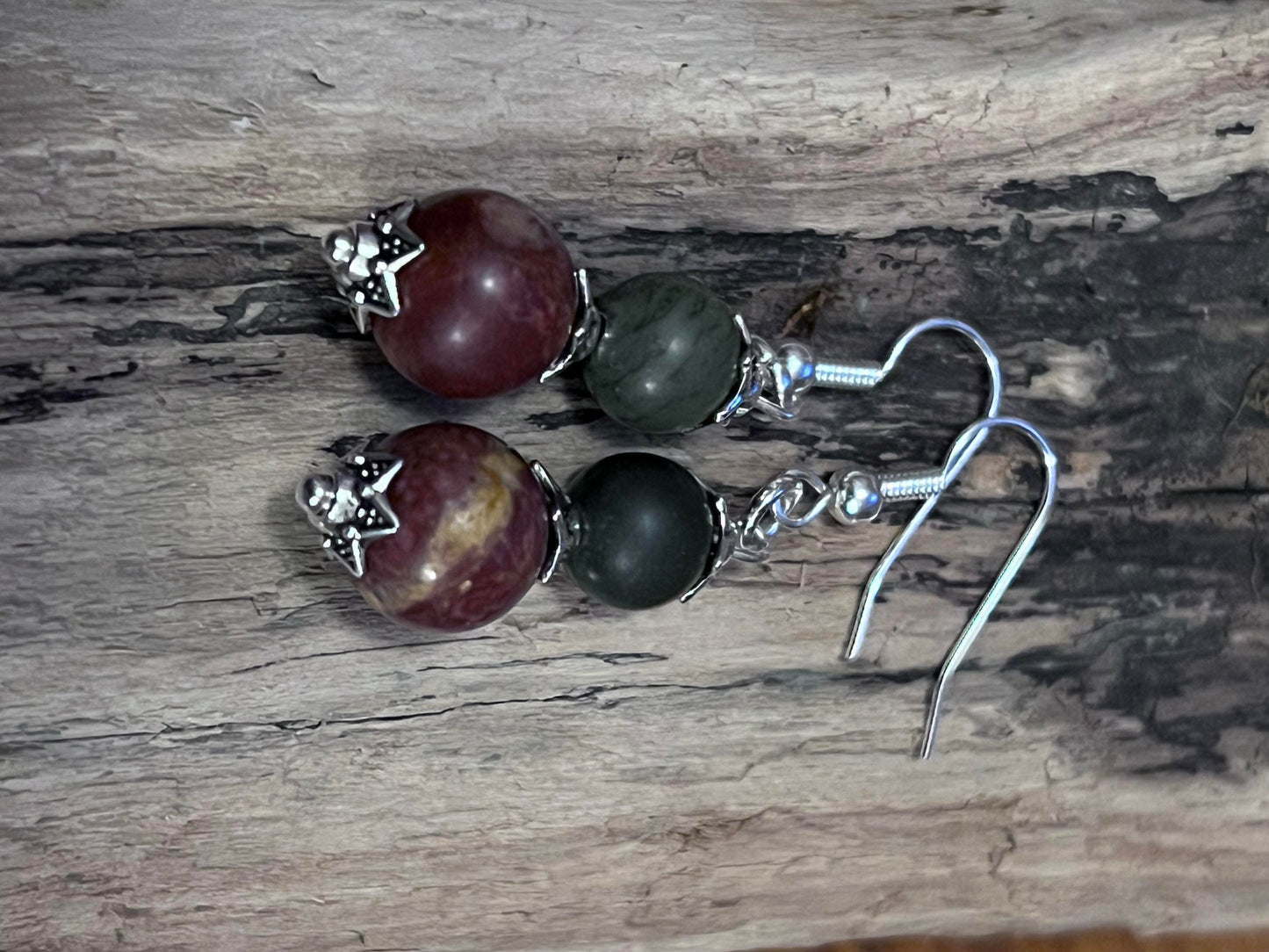 Handmade Picasso Jasper Earrings