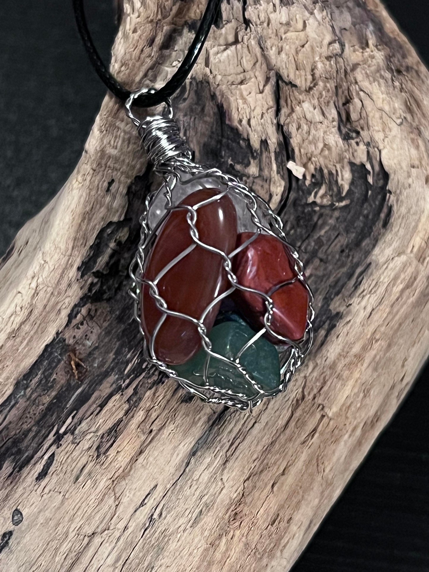 Wired Chakra Tumbles Pendant