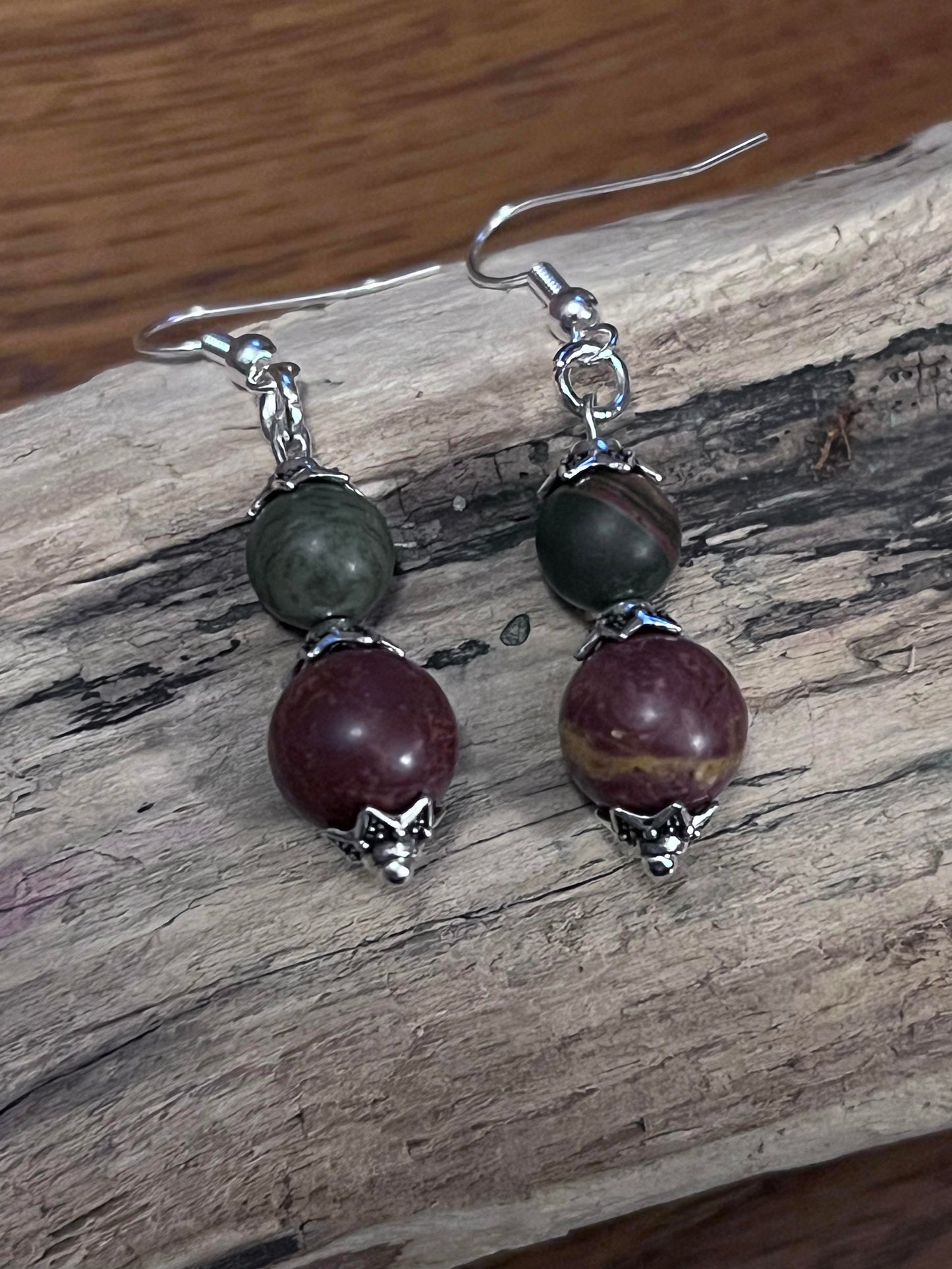 Handmade Picasso Jasper Earrings