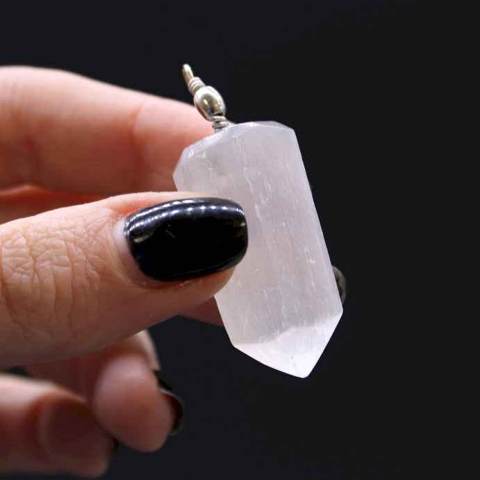 Selenite Pendants